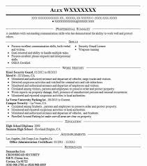 It should be around one or two sentences long and emphasize your background and what you aim to achieve in a security guard role. Hotel Security Guard Resume Example Guard Resumes Livecareer