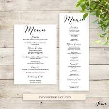 Ich wuerde das menue moeglichst kurzfristig erst endgueltig festmachen denn auch im september kann es noch sehr heiß werden und bei 30 grad ist eine ente viel zu. Hochzeit Menu Vorlage Druckbare Menu Vorlage Susse Bombe Etsy