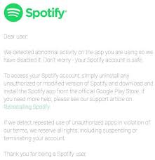 However, the free version of spotify only allows us to listen to 10 hours of songs per month. Spotify Are Planing To Ban Restrict Accounts That Are Using The Modded Version Of The App That Gives Spotify Premium For Free Android