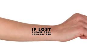 Because this symbolize something special to you, make sure you find an artist that can help you with your vision. Child Safety Tattoos Emergency Contact Tattoo If Lost Please Etsy