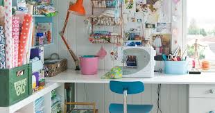 Remember when i had a really cute sewing room upstairs in the 4th bedroom? Use Ikea Shelves In Basement Craft Room To Line The Home Decor At Repinned Net