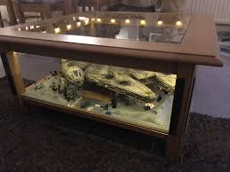 My Star Wars Millennium Falcon Deagostini Model In A Coffee Table Millennium Falcon Coffee Table Millennium