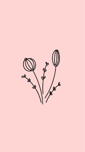 Light pink instagram highlight covers. Highlight Cover For Instagram Photo Collage Template Illustration Art Girl Flower Icons