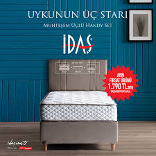 Idas On Twitter Idas Tan Iyi Bir Uyku Icin Muhtesem Uclu Handy Set Yatak Baslik Ve Sandikli Bazadan Olusan Muhtesem Uclu Handy Set 1 790 Tl Den Baslayan Fiyatlarla Tum Idas Magazalarinda Sizi Bekliyor Idas