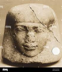 Canopic jar from Middle Kingdom Dynasty XII,Cairo,Egypt Stock Photo