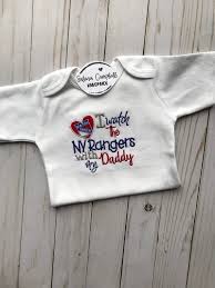 New York Rangers With Daddy Shirt Or Bodysuit Etsy