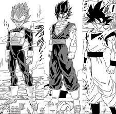 goku vegeta and vegito dragon ball super manga dragon ball super manga anime dragon ball super dragon ball super art