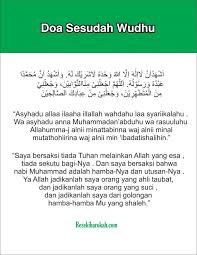 Video wudhu doa pada tiap gerakannya. Doa Setelah Wudhu Dan Sesudah Lengkap Arab Latin Dan Arti