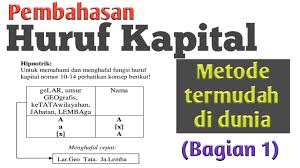 Pak roni seorang dokter b. Rangkuman Contoh Soal Huruf Kapital Jawaban Pembahasannya