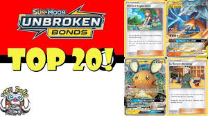 Unbroken bonds continues the tag team mechanic. Top 20 Cards From Unbroken Bonds Biggest Pokemon Tcg Set Ever Youtube