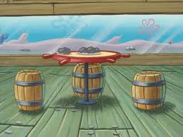 The outer box is a little banged up and worn, but i have never opened the box. Background Production Original Spongebob Table Art