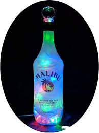 View the latest malibu rum prices from the largest national retailers near you and read about the malibu has run successful advertising campaigns encouraging people to have their best summer. Amazon Com Upcycled Malibu Rum Mood Therapy Liquor Bottle Light W 100 Multi Color Led S Topped Off With An Asfour 30 Leaded Clear Crystal Prism Ball Home Improvement