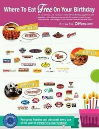 Free Stuff On Your Birthday Free Birthday Stuff Free On Your Birthday Eat Free