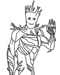 Just print and enjoy this amazing guardians coloring page! Coloring Page Fortnite Marvel Groot 5