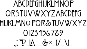 Nouveau Font Art Deco Font American Horror Story Font Creepy Font