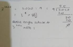 Misal angka satuan dulu, misal anak diberi soal susun besar ke kecil 8, 6, 3, 7. Angka Satuan Dari 3 Pangkat 2020 Brainly Co Id