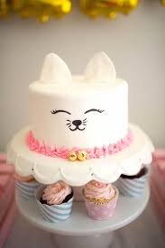 Birthday cake for your cat. Sweet Kitty Cat Birthday Party Kara S Party Ideas Birthday Cake For Cat Kitten Birthday Kitten Party