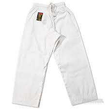 details about proforce gladiator karate pants white elastic waist