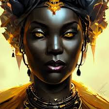 ebony warrior woman from skyrim, elder scrolls, ebony