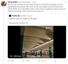 Get short, timely messages from dan pfeiffer. Three Netflix Writers Quit Over Racist Exploitation And Abuse Asian Dawn