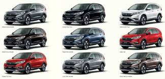 Honda Cr V Color Chart 2019