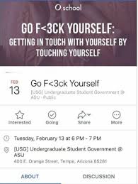 Because you touch yourself at night! Campus Reform School Hosts Workshop On Pleasure Of Touching Yourself