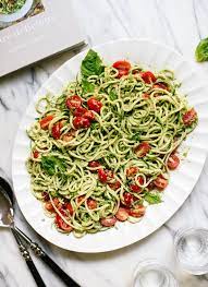 Zucchini Noodles With Basil Pesto Cookie And Kate Recipe Spiralizer Recipes Healthy Summer Recipes Recipes