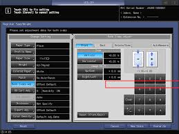 Due to the combination of device firmware and software applications installed, there is a possibility that some software functions may not perform correctly. Utility Counter Paper Setting Paper Profile Setting