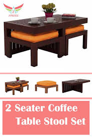 2 Seater Coffee Table Stool Set Aprodz Coffee Table And Stool Set Coffee Table Table Stool