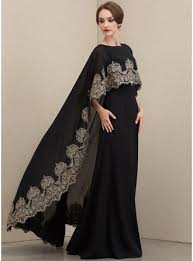 Us 155 00 A Line Scoop Neck Floor Length Chiffon Lace Mother Of The Bride Dress Jj S House In 2020 Satin Evening Dresses Chiffon Evening Dresses Lace Evening Dresses