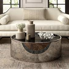 Alphaville Drum Coffee Table In 2020 Drum Coffee Table Solid Wood Dining Set Solid Coffee Table