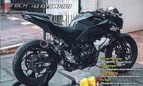 Vixion jari jari kepala ninja z250. Knalpot Tridente Ninja Z250