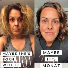 Monat's blowout cream for soft, light hair