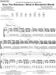 Print And Download Iz Over The Rainbow X2f What A Wonderful World Ukulele Tab Includes Ukulele Tab For Voice Ran Ukulele Ukulele Tabs Wonders Of The World