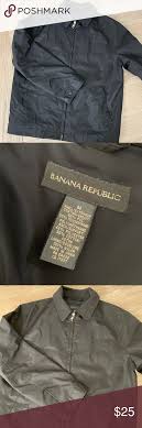 Men S Banana Republic Black Jacket In 2020 Black Jacket Jackets Black