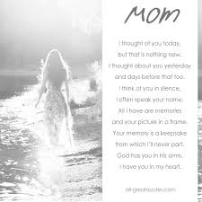 Memorial Cards For Mom I Thought Of You Today With Love Today I Thought Of You Today Mom In Heaven Missing Mom In Heaven