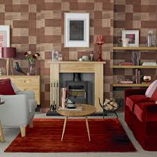 The bold chevron wallpaper by schumacher complements the graphic carpet from marrakech. 21 Living Room Wallpaper Ideas Wallpaper To Transform Your Space