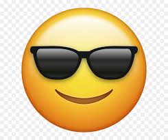 Download Sunglasses Cool Emoji Face Iphone Ios Emojis Emoji Clipart Free Hd Png Download Vhv