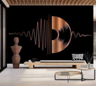 3d music wallpaper - Interior Design Services