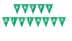 Print on a color printer and the letters can be inscribed with a marker of any color! Happy Birthday Banner Printable Green Novocom Top