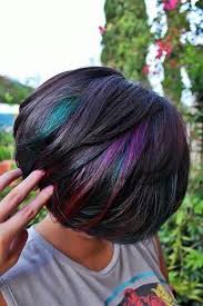 Asymmetrical platinum blonde with brown roots. 15 Peekaboo Highlights Ideas That Are Worth Trying Styleoholic