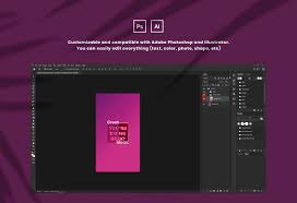 Download Neon Creative Instagram Ads Post Story Template In Social Media Templates On Yellow Images Creative Store PSD Mockup Templates