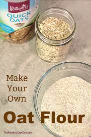 How To Make Your Own Oat Flour