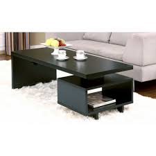 Ils 2,118.13 | 16% off. Modern Sleek Black Open Cabinet Living Room Coffee Table Modern Sofa Table Sofa Table Decor Coffee Table