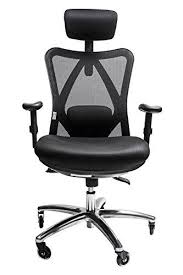 Sleekform Ergonomic Adjustable Office Chair With Lumbar Support And Rollerblade Wheels High Back With Breathable Mes Chair Adjustable Office Chair Desk Chair