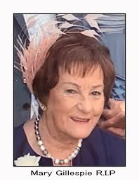 The death has occurred of Mary...