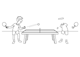 Recursos fáciles, medios y difíciles de imprimir y pdf para descargar. Imagenes De Ninos Jugando Tenis Para Colorear