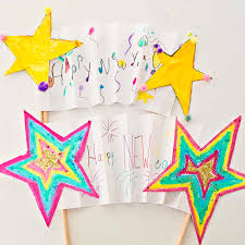 New Year Shooting Star Banner Kids Art Check out our happy new year cards selection for the very best in unique or custom, handmade pieces from our greeting cards shops. new year shooting star banner kids art