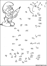 point a points relier de schtroumpfs desenhos pontilhados fichas trabalho educacao infantil coloriage peppa pig