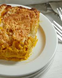 Beat in mashed banana and egg. Banana And Peach Matzo Brie Bake Jamie Geller